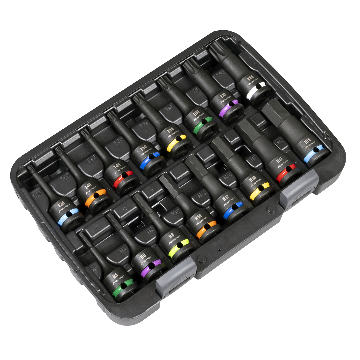 Premier Hex & TRX-Star* Impact Socket Bit Set 1/2"Sq Drive 1