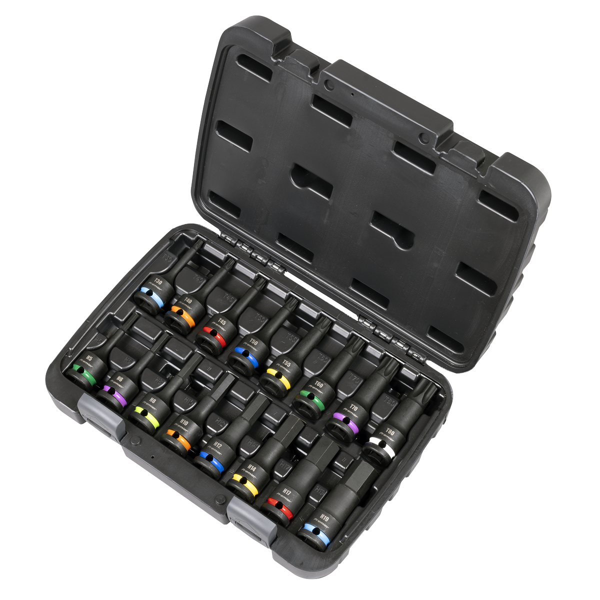 Premier Hex & TRX-Star* Impact Socket Bit Set 1/2"Sq Drive 16pc
