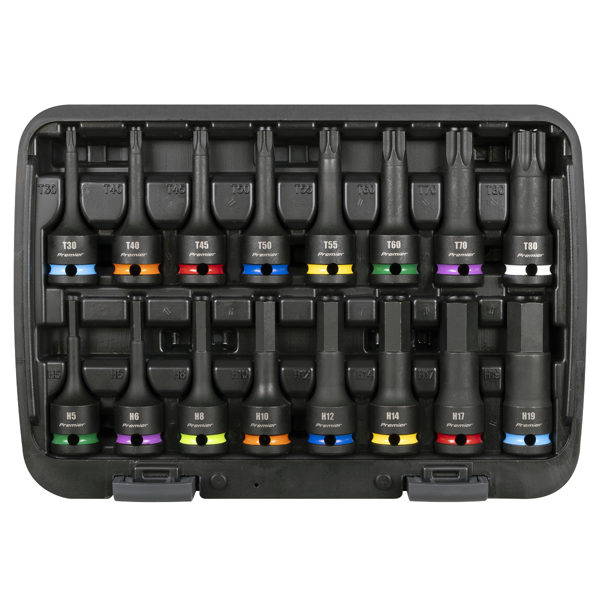 Premier Hex & TRX-Star* Impact Socket Bit Set 1/2"Sq Drive 1
