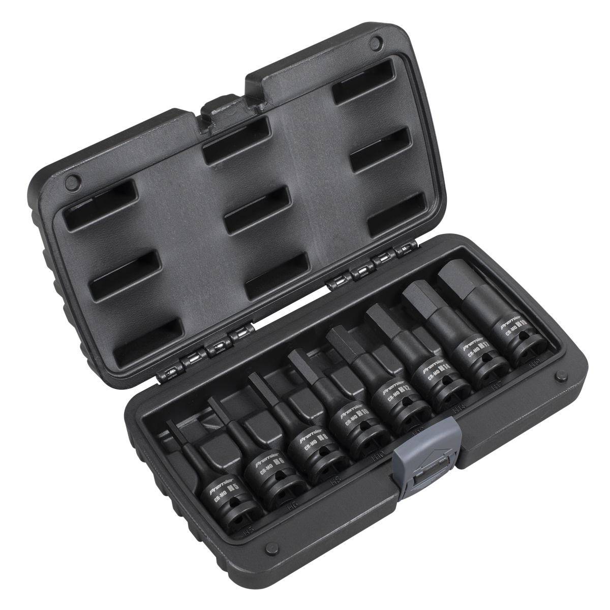 Premier Hex Impact Socket Bit Set 1/2"Sq Drive 8pc