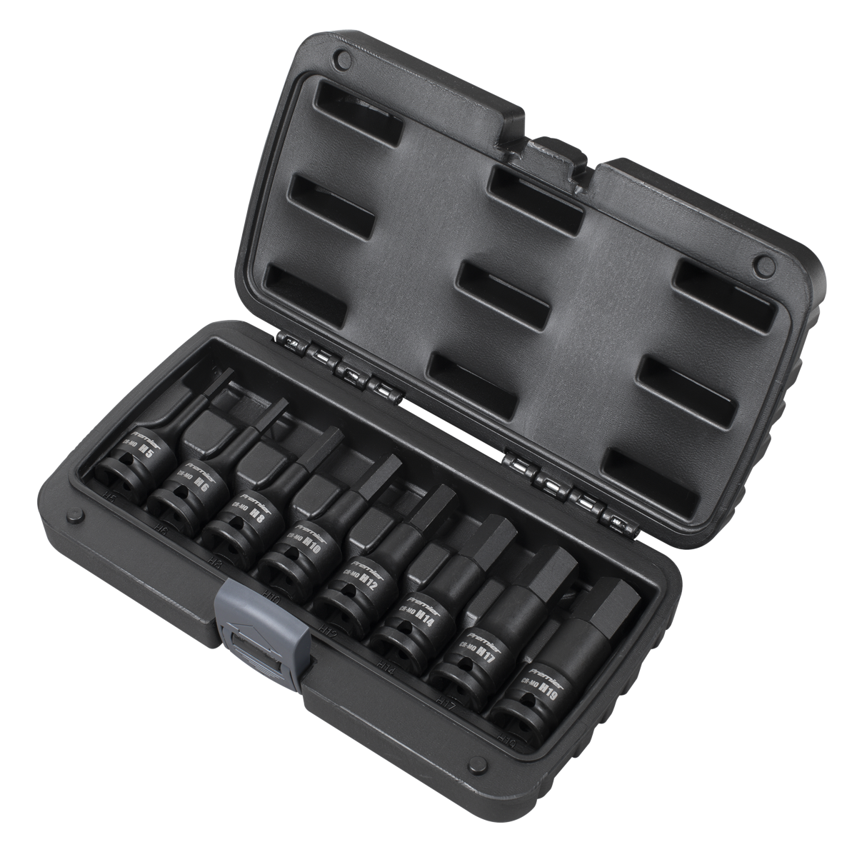 Premier Hex Impact Socket Bit Set 1/2"Sq Drive 8pc