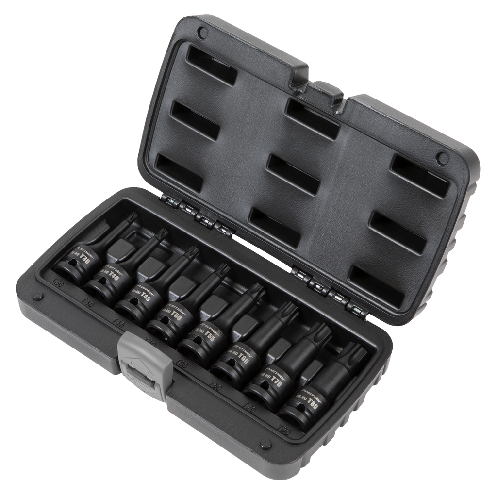 Premier TRX-Star* Impact Socket Bit Set 1/2"Sq Drive 8pc