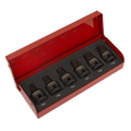 Premier TRX-Star* Impact Socket Bit Set 1/2"Sq Drive 6pc