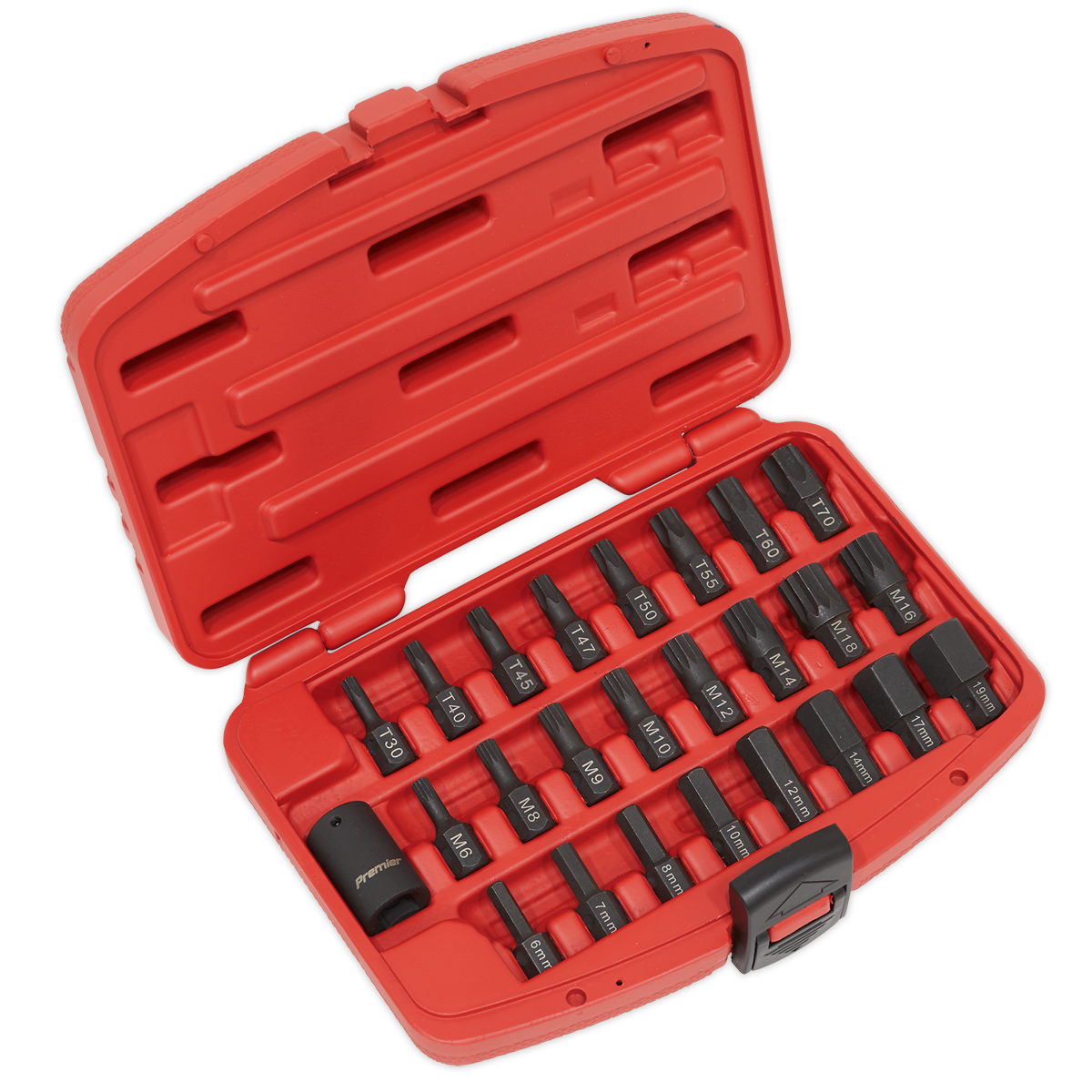 Premier TRX-Star*/Hex/Spline Impact Bit Set 1/2"Sq Drive 25p