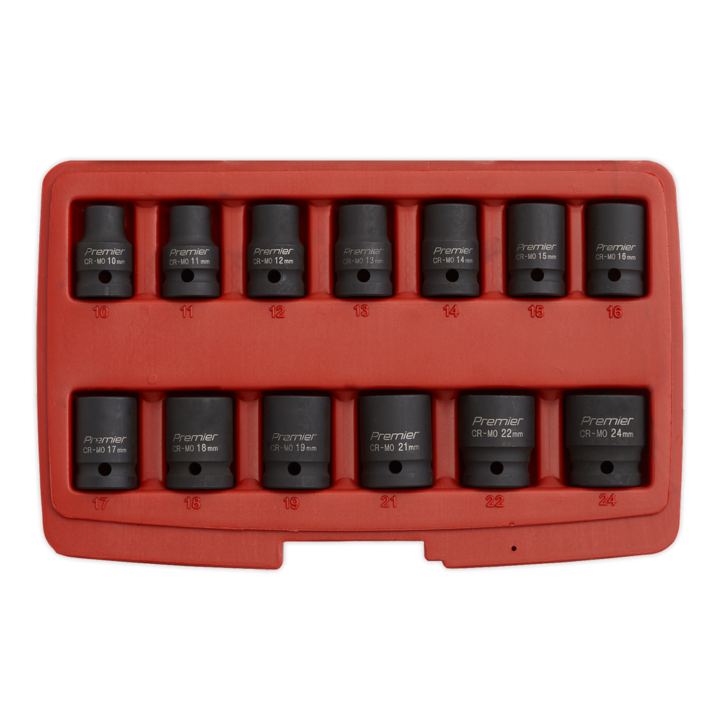 Premier Total Drive® Impact Socket Set 1/2"Sq Drive 13pc