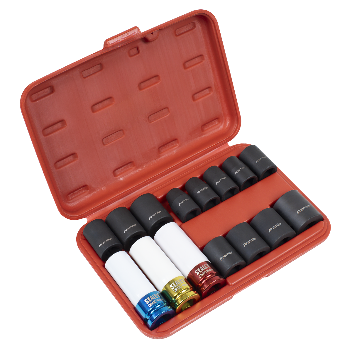 Premier Impact Socket & Wheel Nut Removal Set 1/2"Sq Drive 15pc