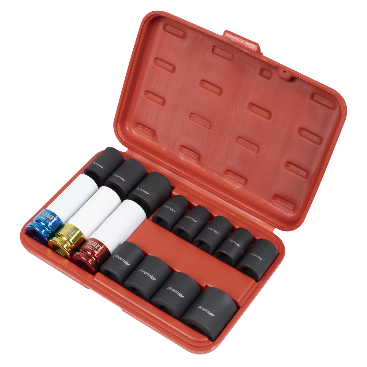 Premier Impact Socket & Wheel Nut Removal Set 1/2"Sq Drive 15pc