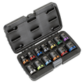 Lock-On™ Impact Socket Set 1/2"Sq Drive 13pc 6pt Metric