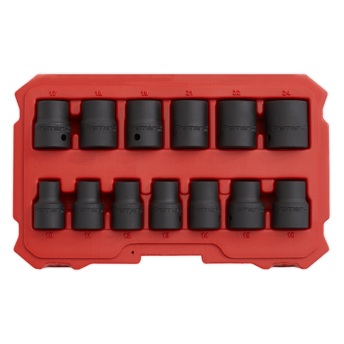 Premier Lock-On™ Impact Socket Set 1/2"Sq Drive 13pc