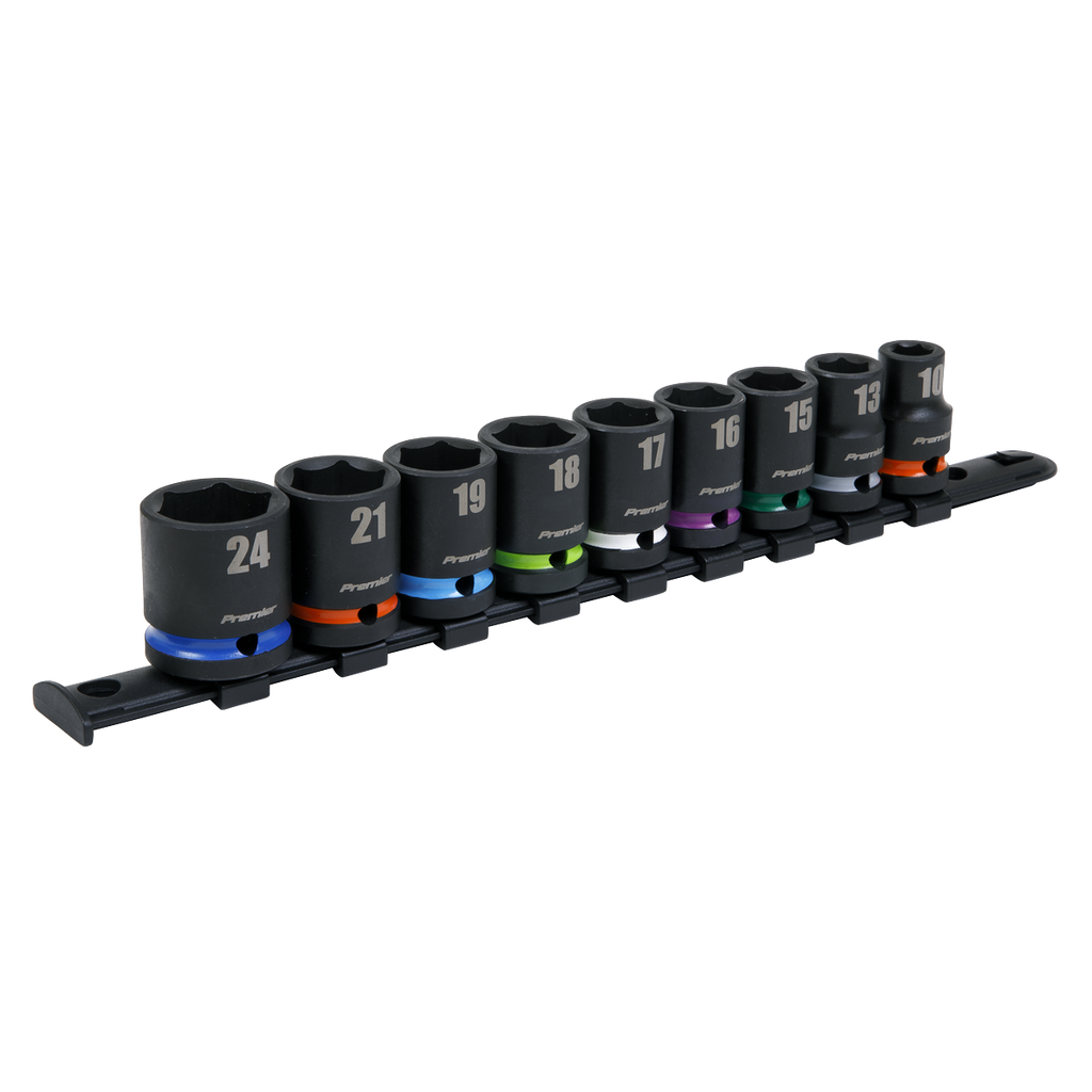 Premier Impact Socket Set 1/2"Sq Drive 9pc
