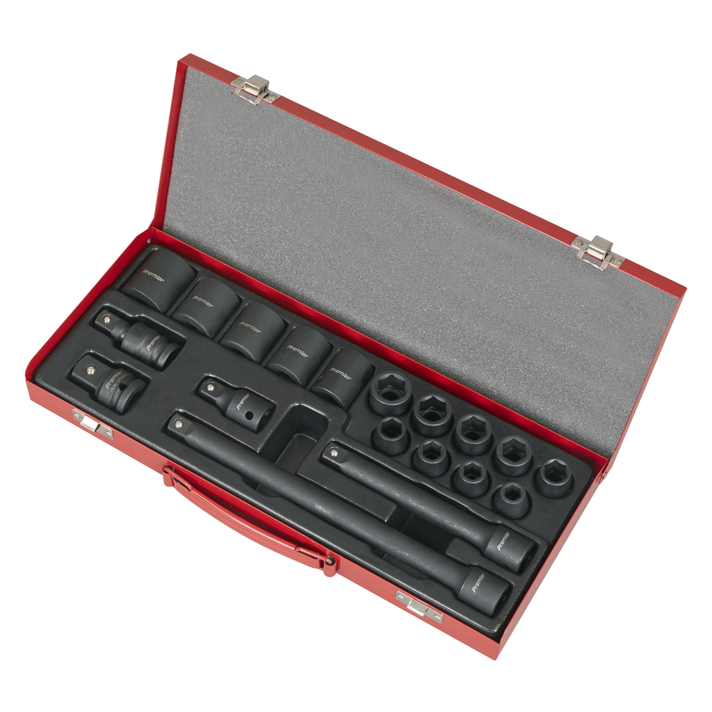 Premier Impact Socket Set 1/2"Sq Drive 19pc