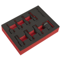 Premier Hex Impact Socket Bit Set 3/8"Sq Drive 8pc