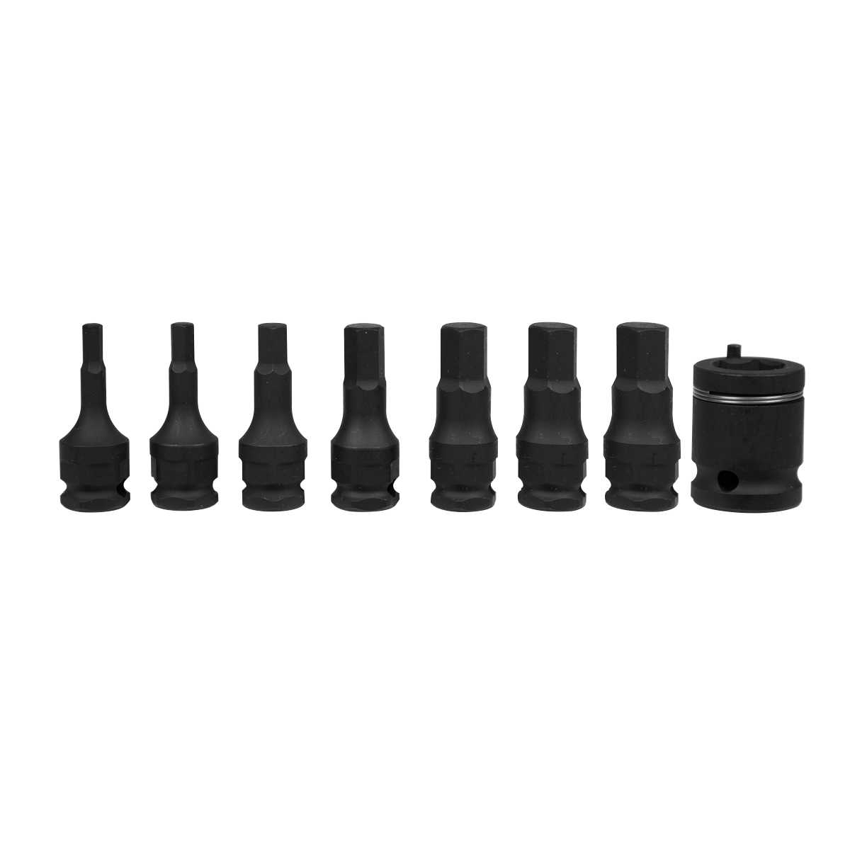 Premier Hex Impact Socket Bit Set 3/8"Sq Drive 8pc