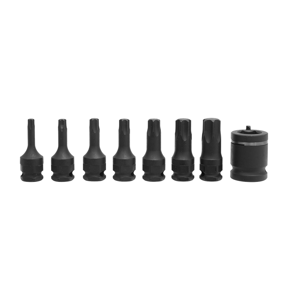 Premier TRX-Star* Impact Socket Bit Set 3/8"Sq Drive 8pc