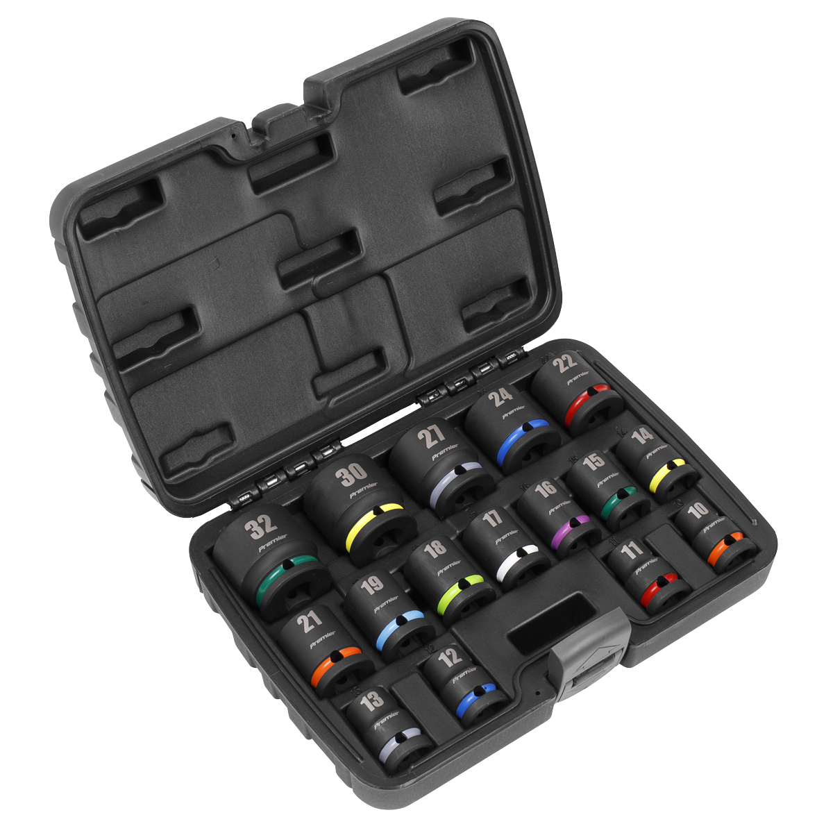 Premier Impact Socket Set 1/2"Sq Drive 16pc
