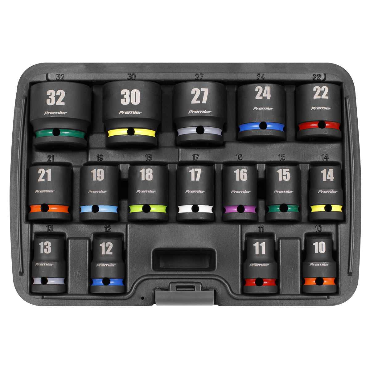 Premier Impact Socket Set 1/2"Sq Drive 16pc