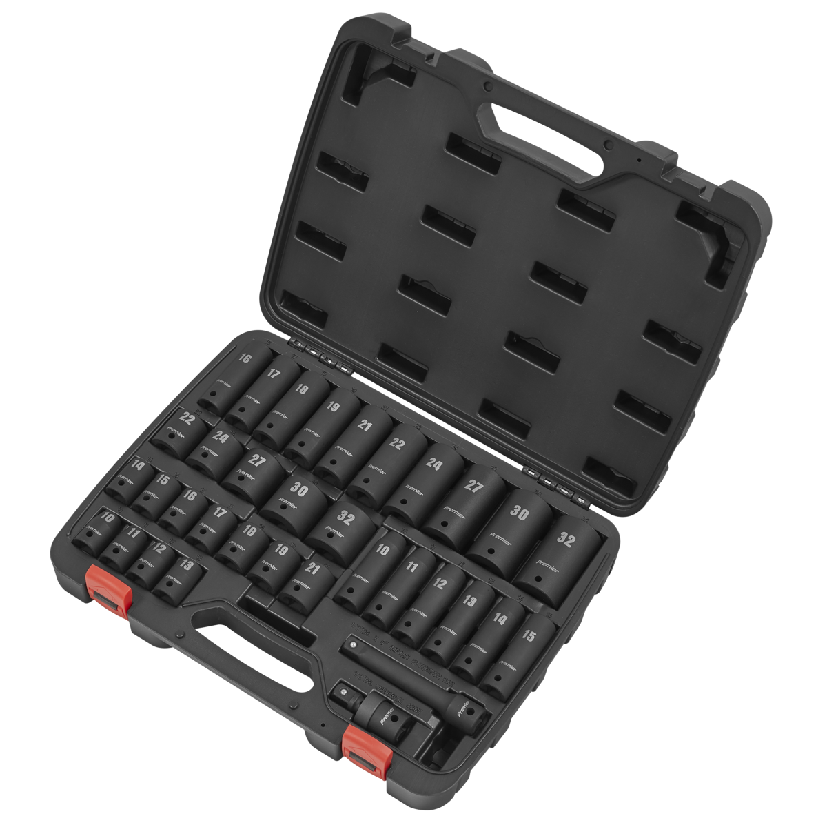 Premier Impact Socket Set 1/2"Sq Drive 34pc
