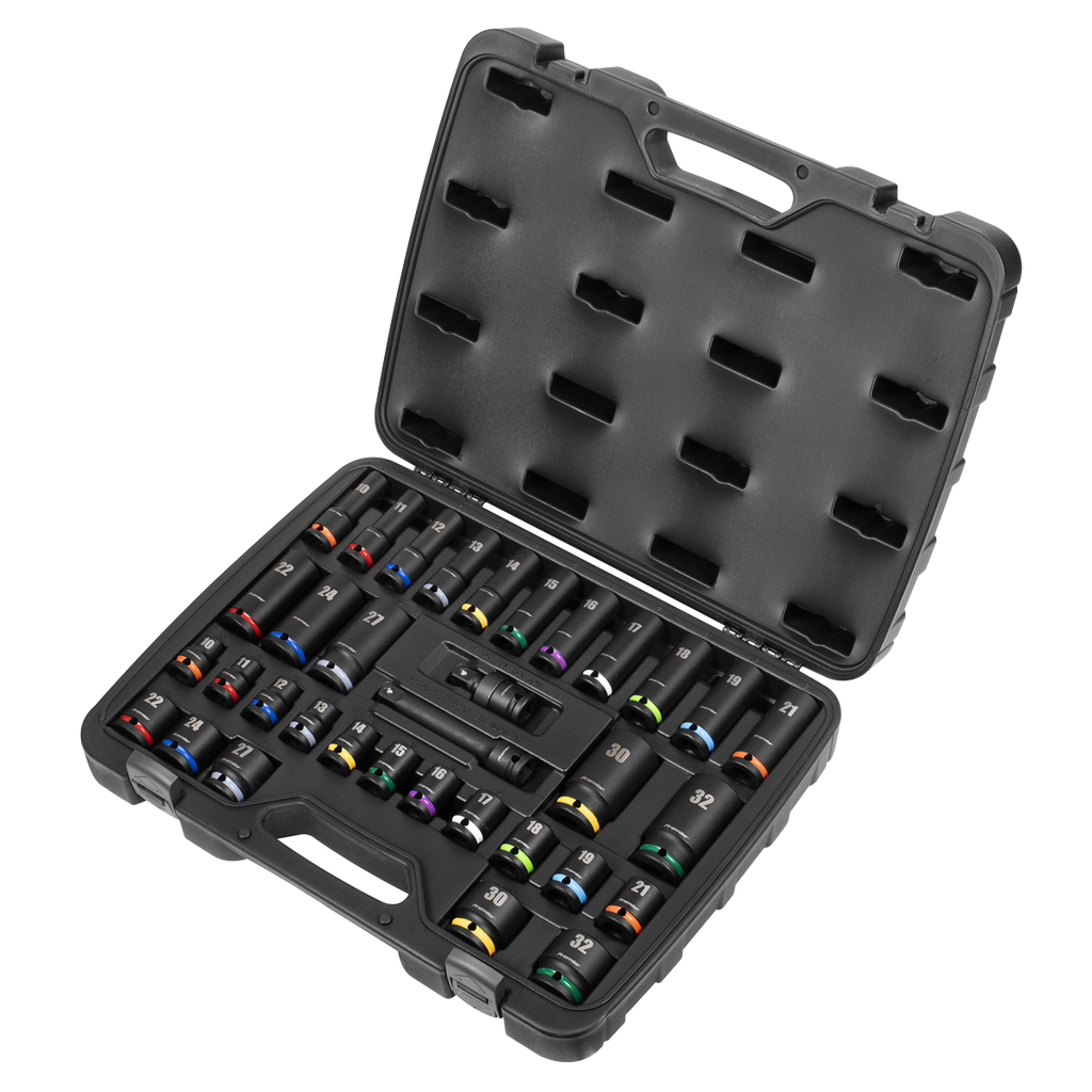 Premier Impact Socket Set 1/2"Sq Drive 34pc