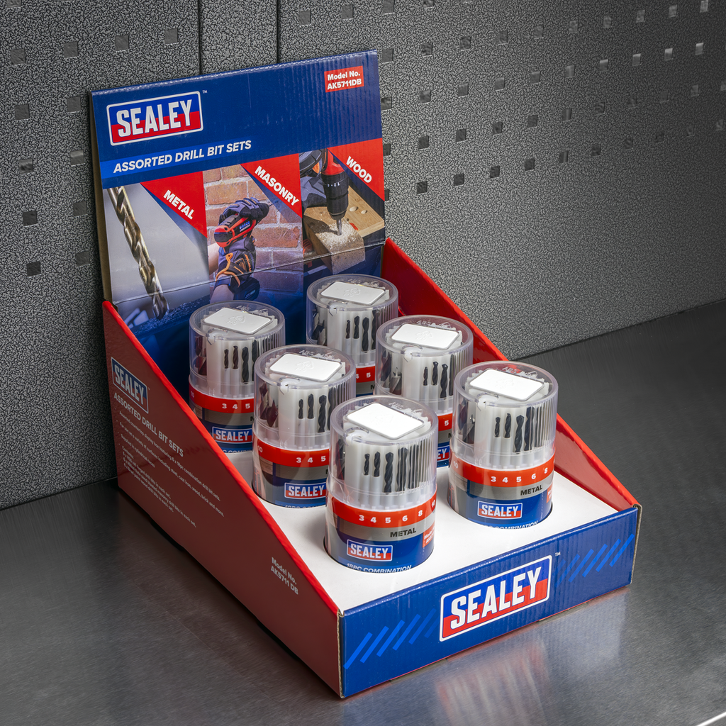 Combination Drill Bit Sets - Display box of 6