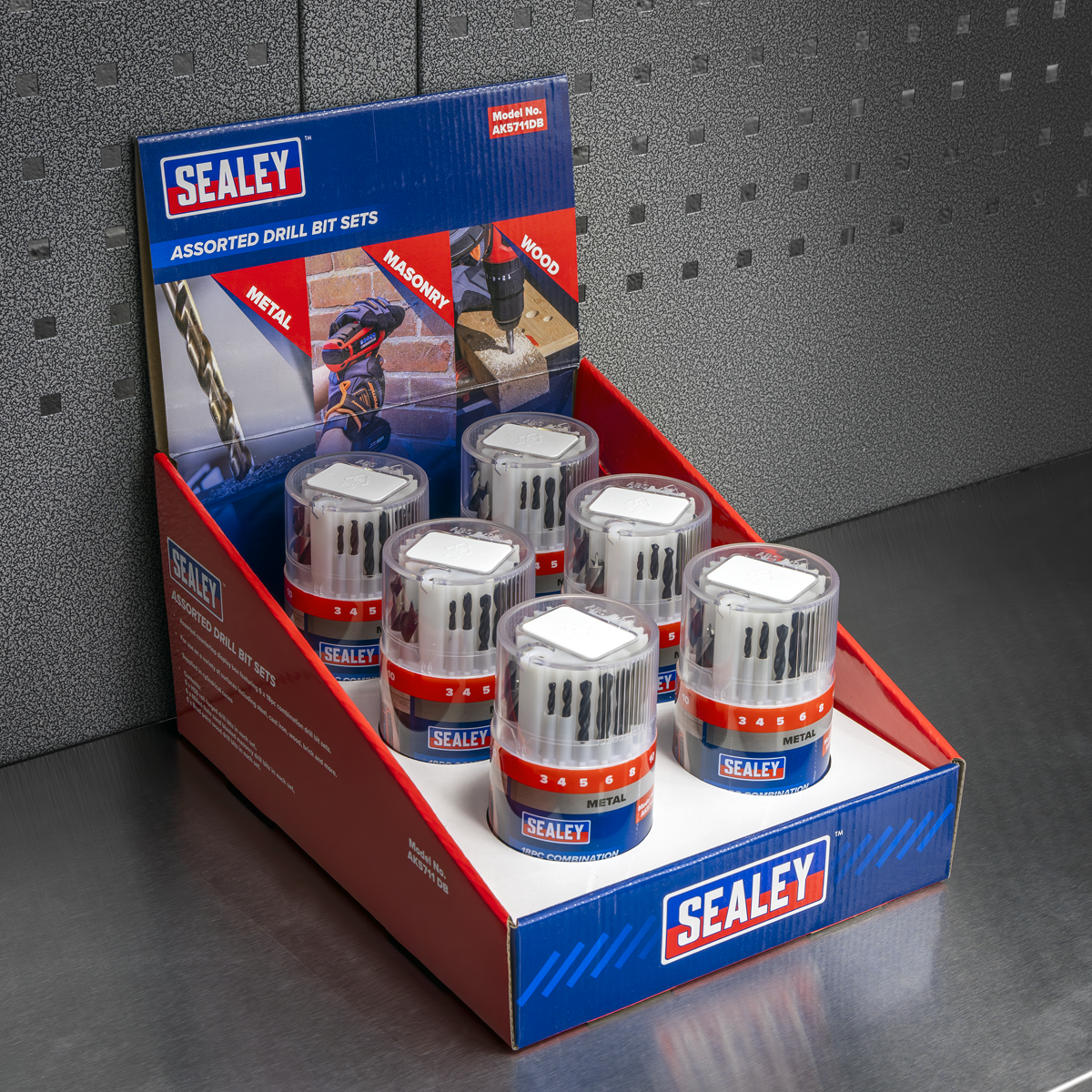 Combination Drill Bit Sets - Display box of 6