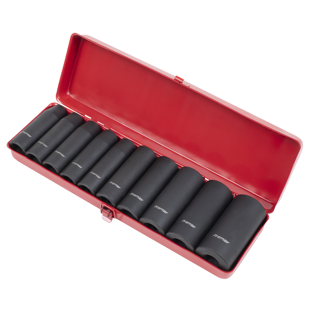 Premier Deep Impact Socket Set 1/2"Sq Drive 10pc