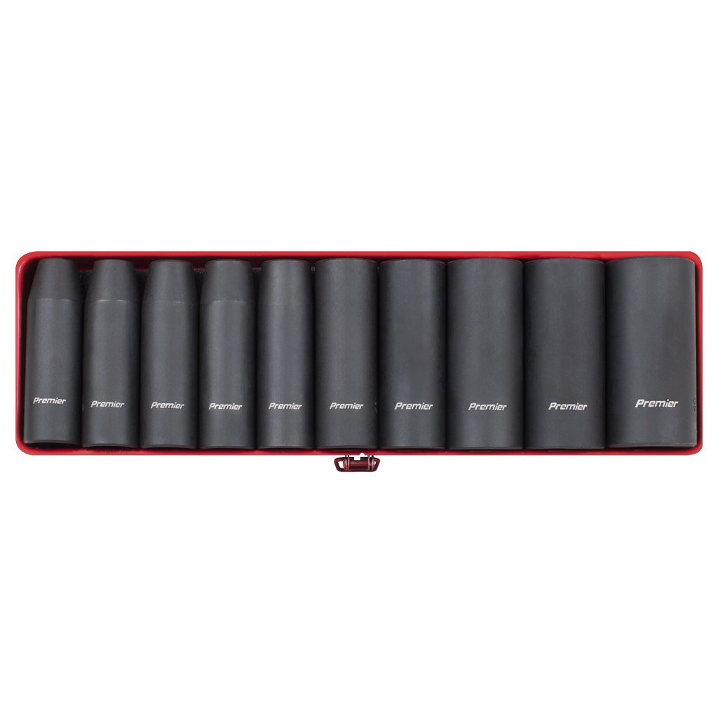 Premier Deep Impact Socket Set 1/2"Sq Drive 10pc