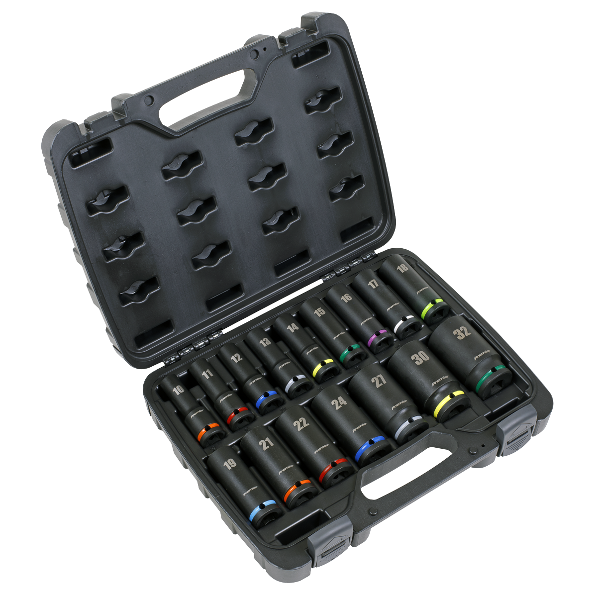 Premier Deep Impact Socket Set 1/2"Sq Drive 16pc