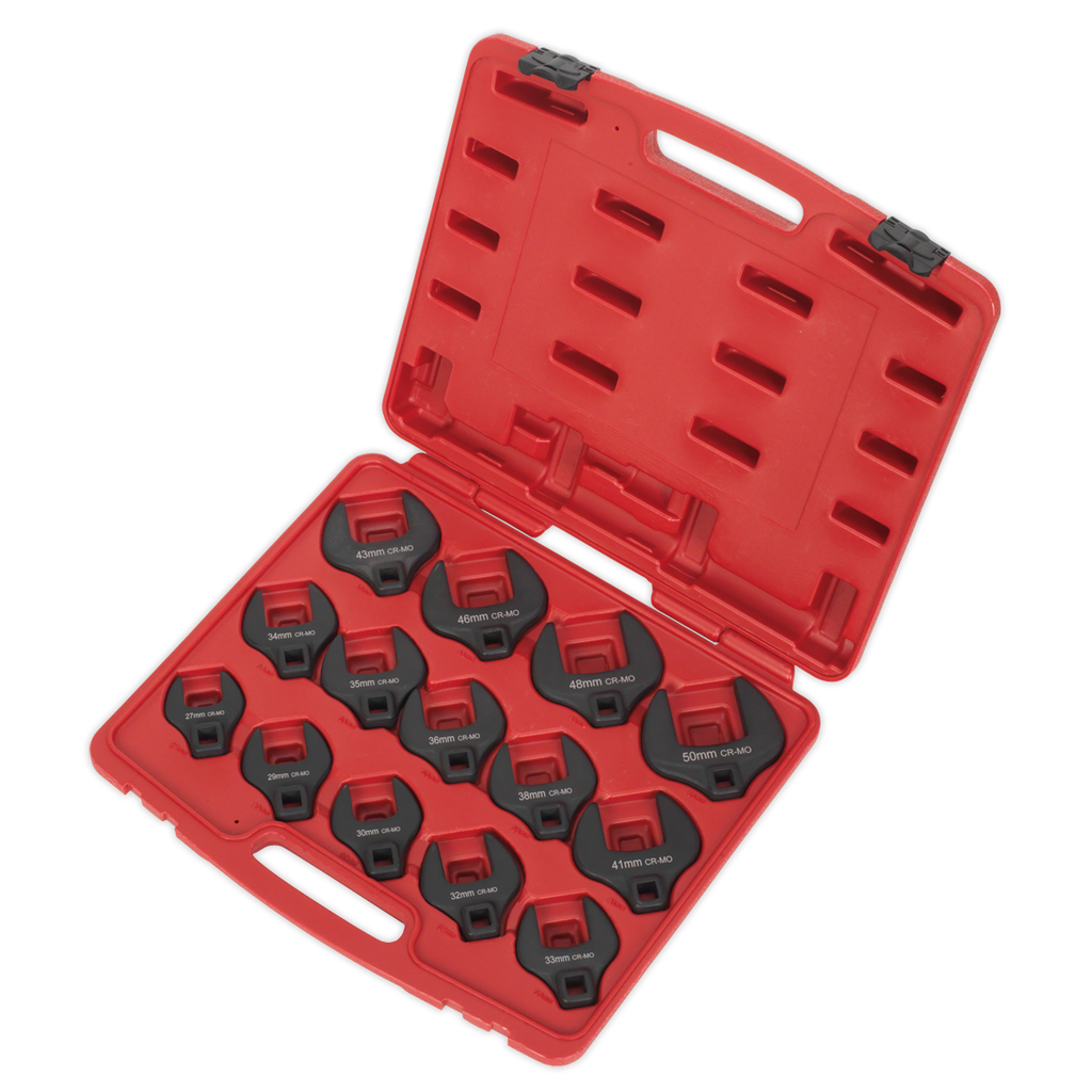 Premier Crow's Foot Spanner Set 1/2"Sq Drive 14pc