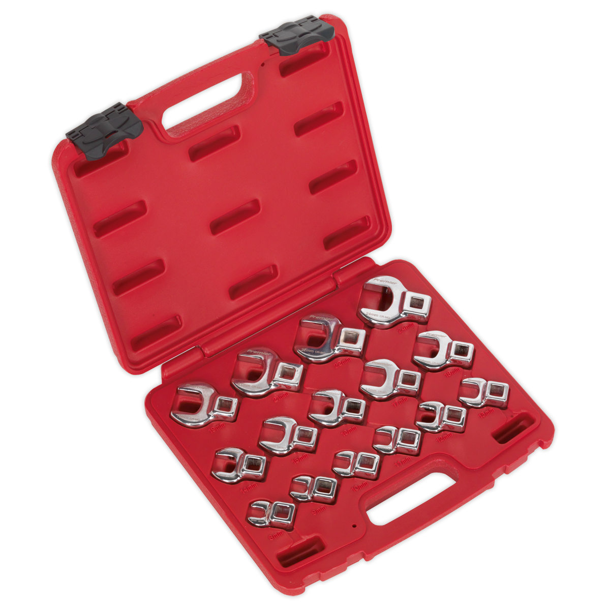 Premier Crow's Foot Open-End Spanner Set 3/8"Sq Drive 15pc