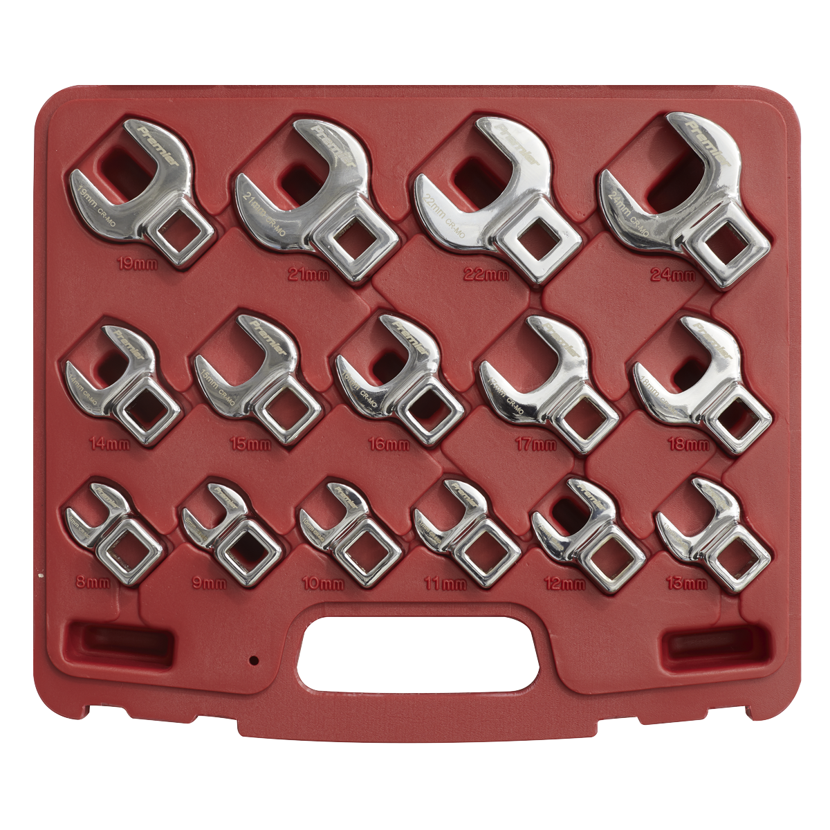 Premier Crow's Foot Open-End Spanner Set 3/8"Sq Drive 15pc