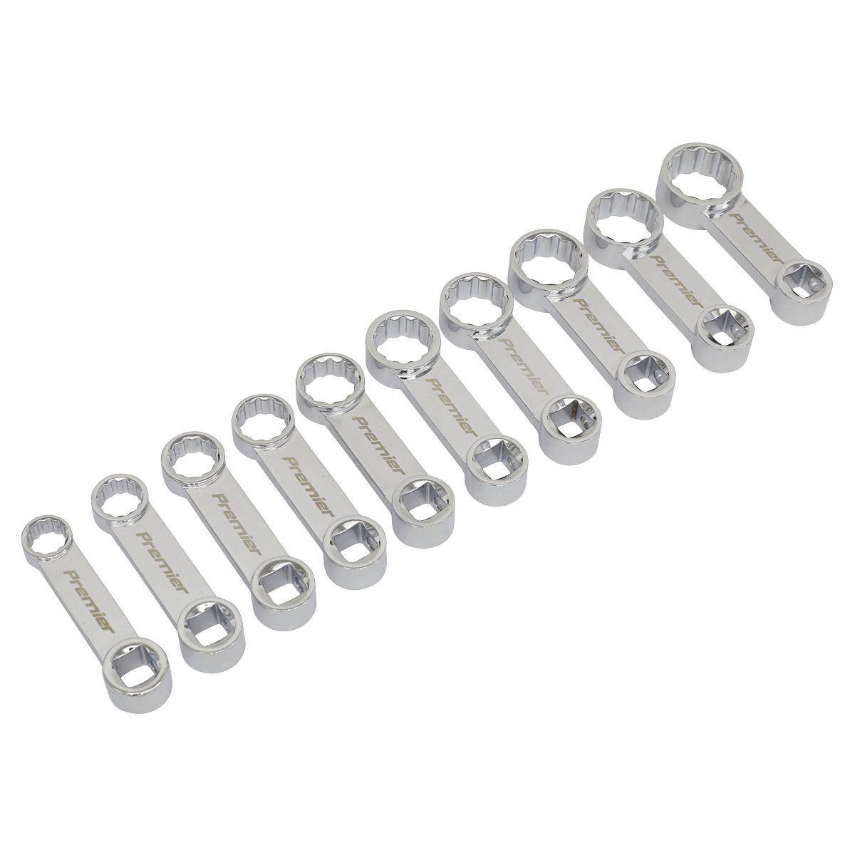 Premier Torque Adaptor Spanner Set 3/8"Sq Drive 10pc