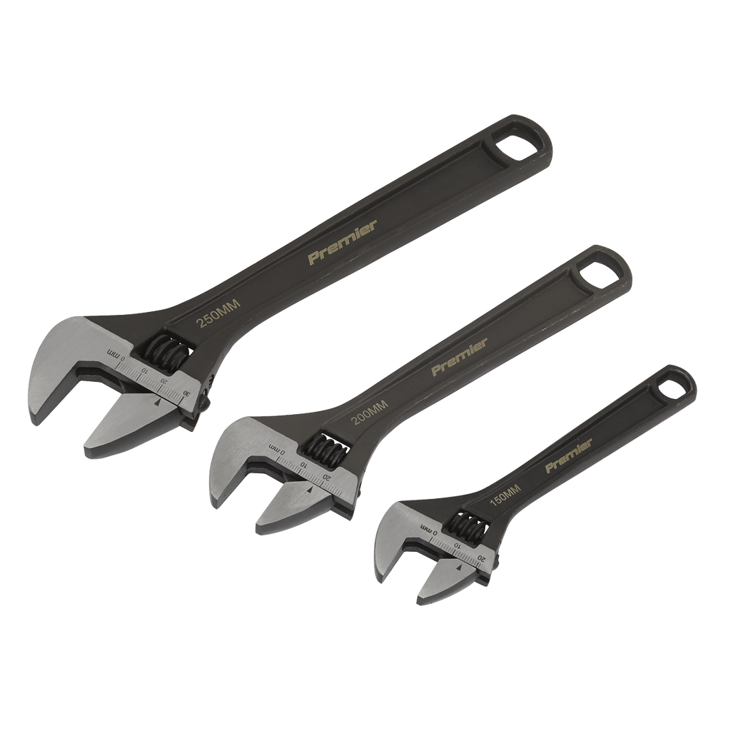 Premier Adjustable Wrench Set 3pc