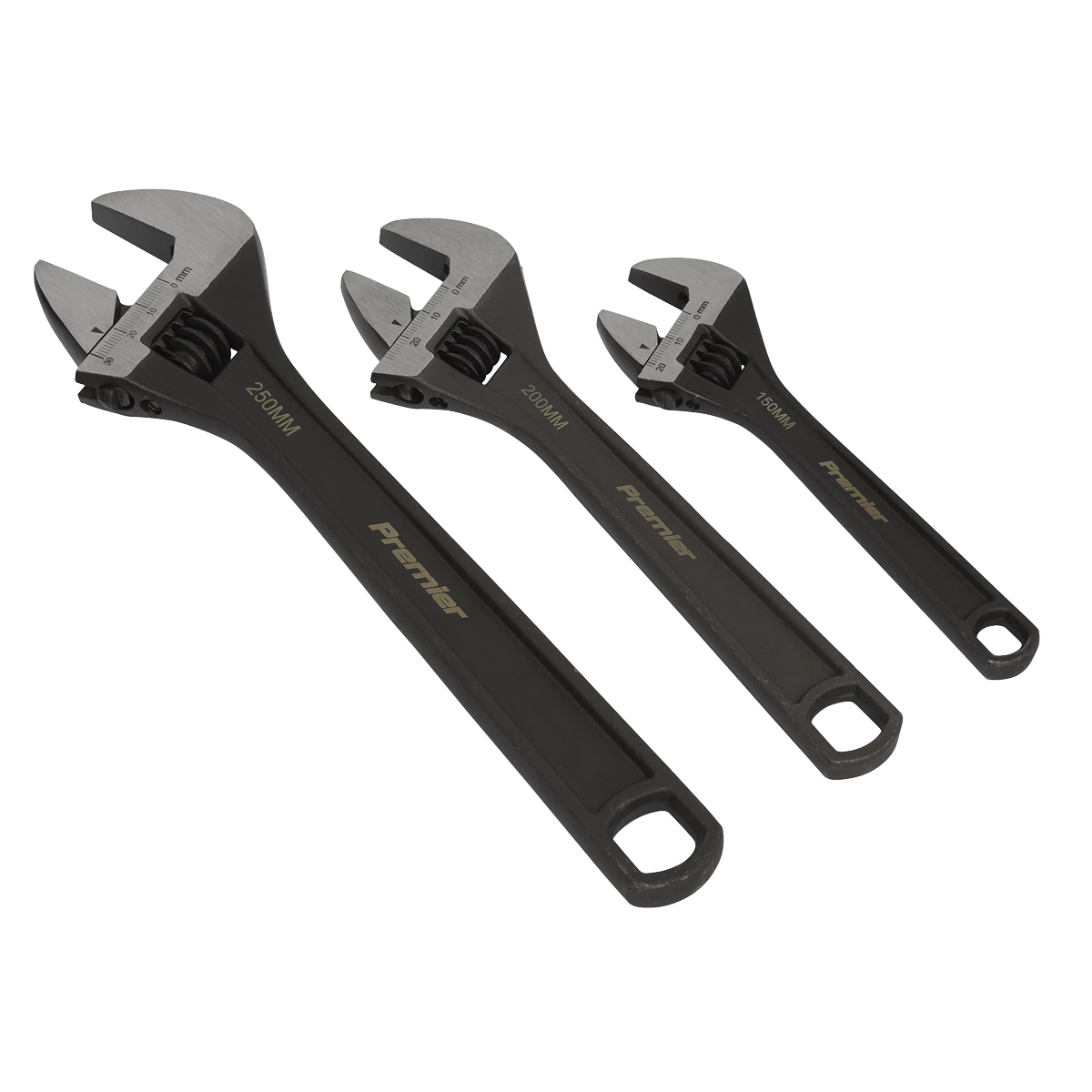 Premier Adjustable Wrench Set 3pc