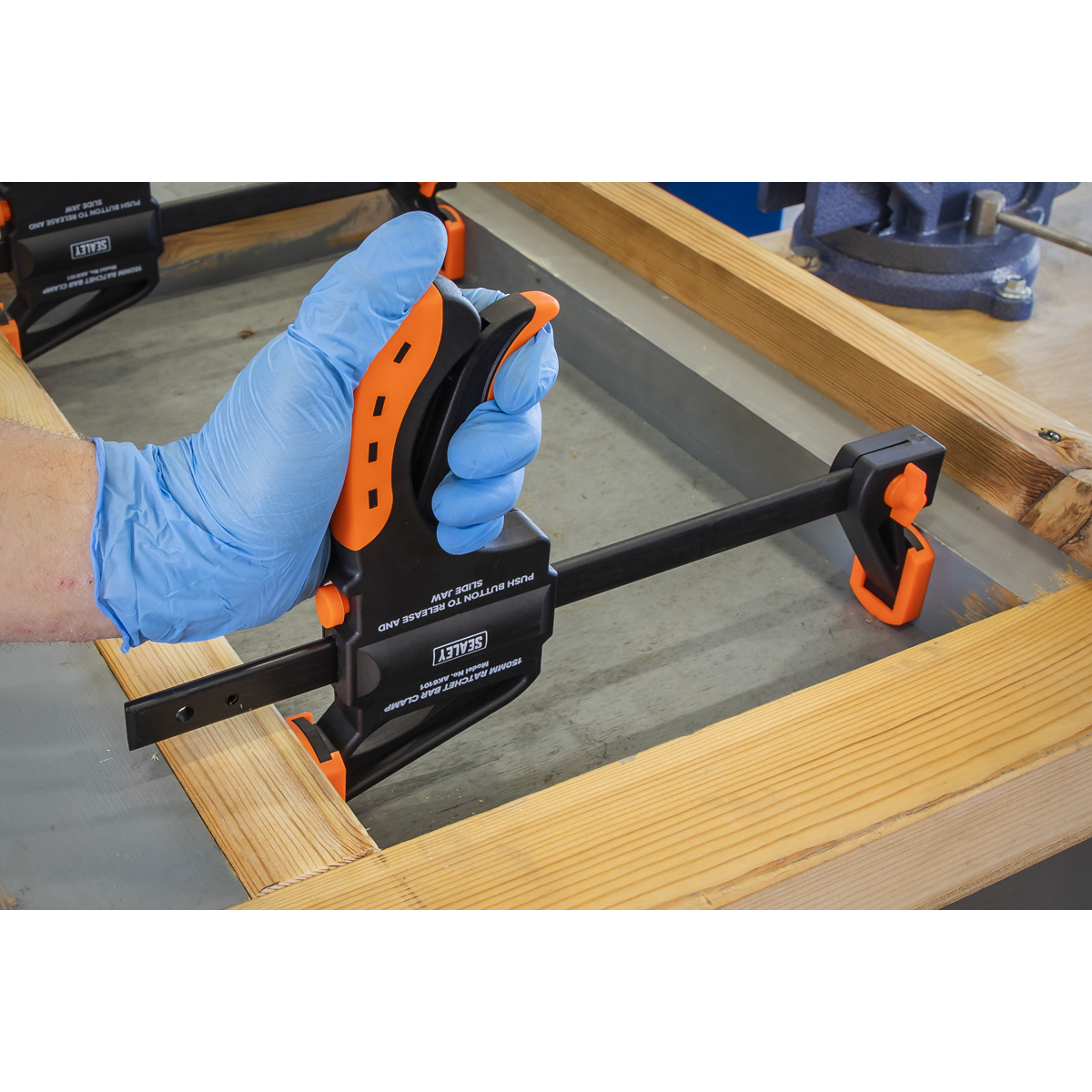 Ratchet Bar Clamp Set 150mm 4pc