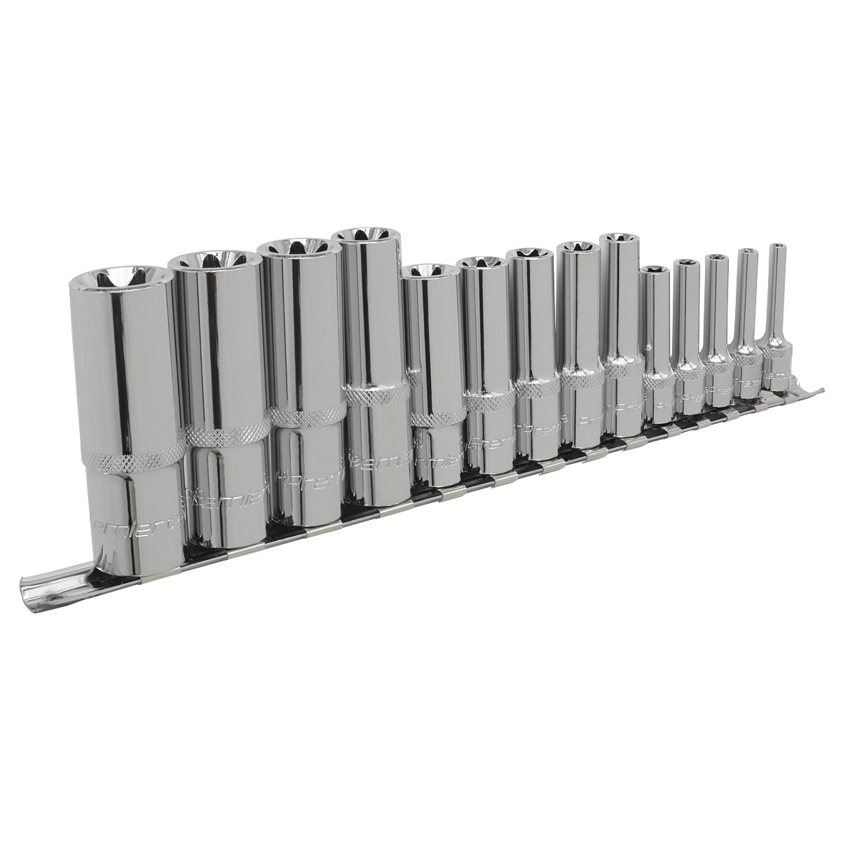 Premier TRX-Star* Deep Socket Set 1/4", 3/8" & 1/2"Sq Drive E4-E24 14pc