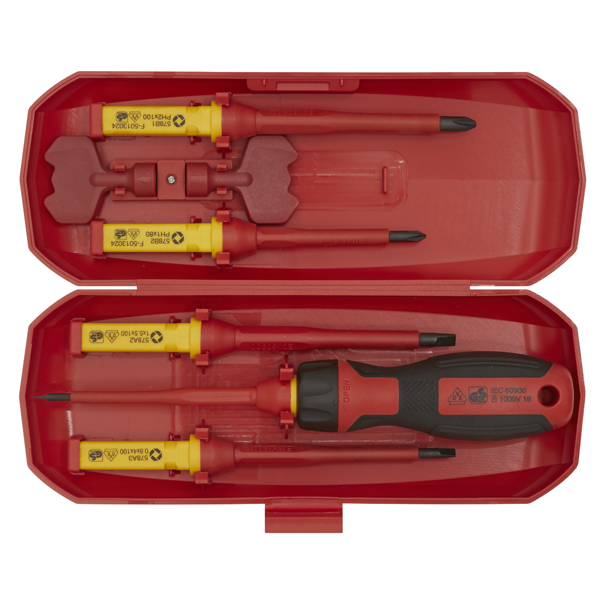 Premier Interchangeable Screwdriver Set 8pc - VDE Approved