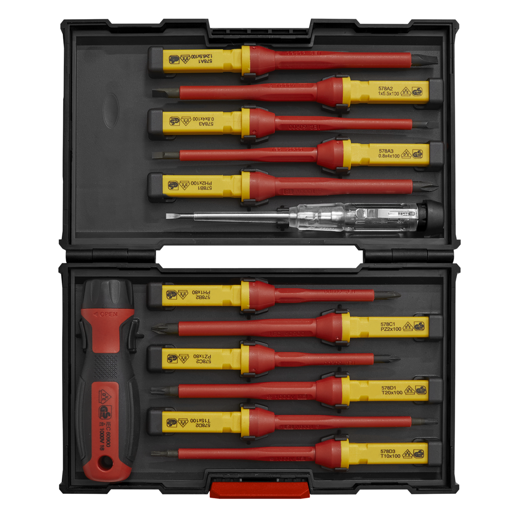 Premier Interchangeable Screwdriver Set 13pc - VDE Approved