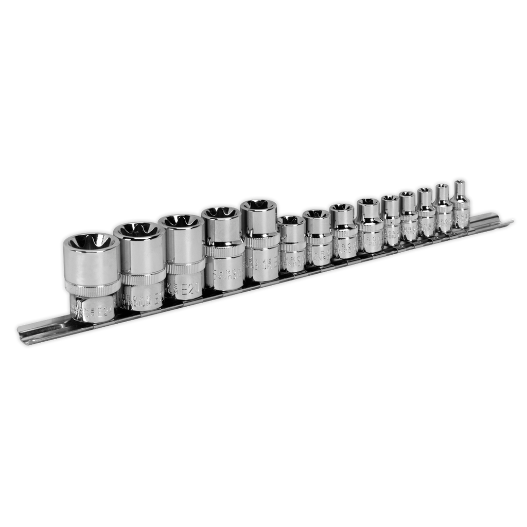Premier TRX-Star* Socket Set 1/4", 3/8" & 1/2"Sq Drive E4-E2