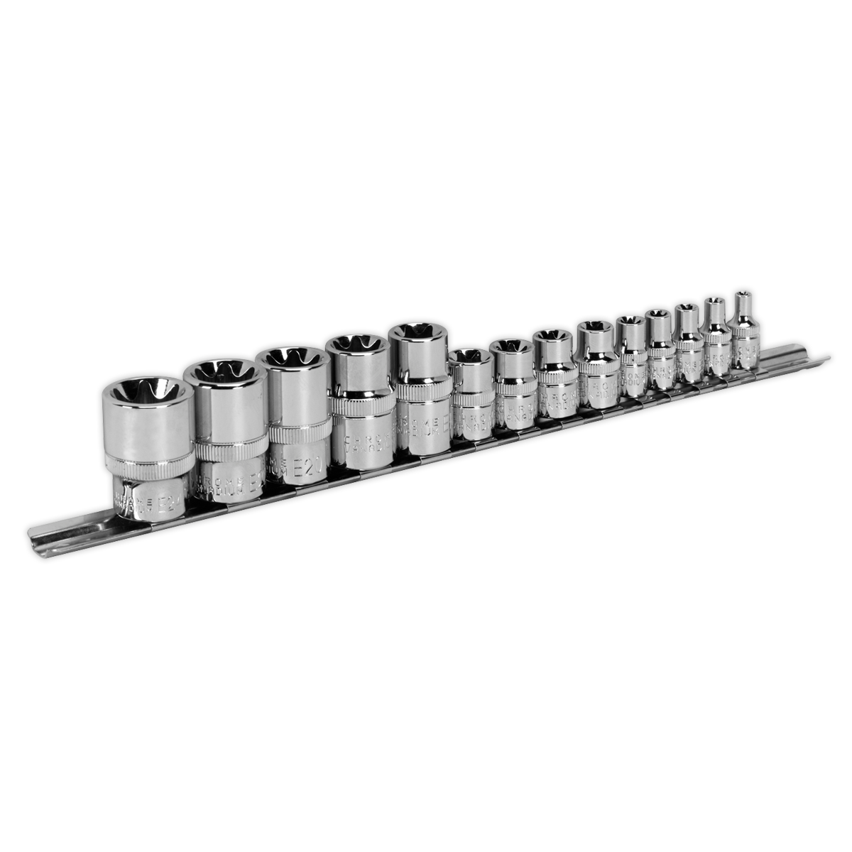 Premier TRX-Star* Socket Set 1/4", 3/8" & 1/2"Sq Drive E4-E24 14pc