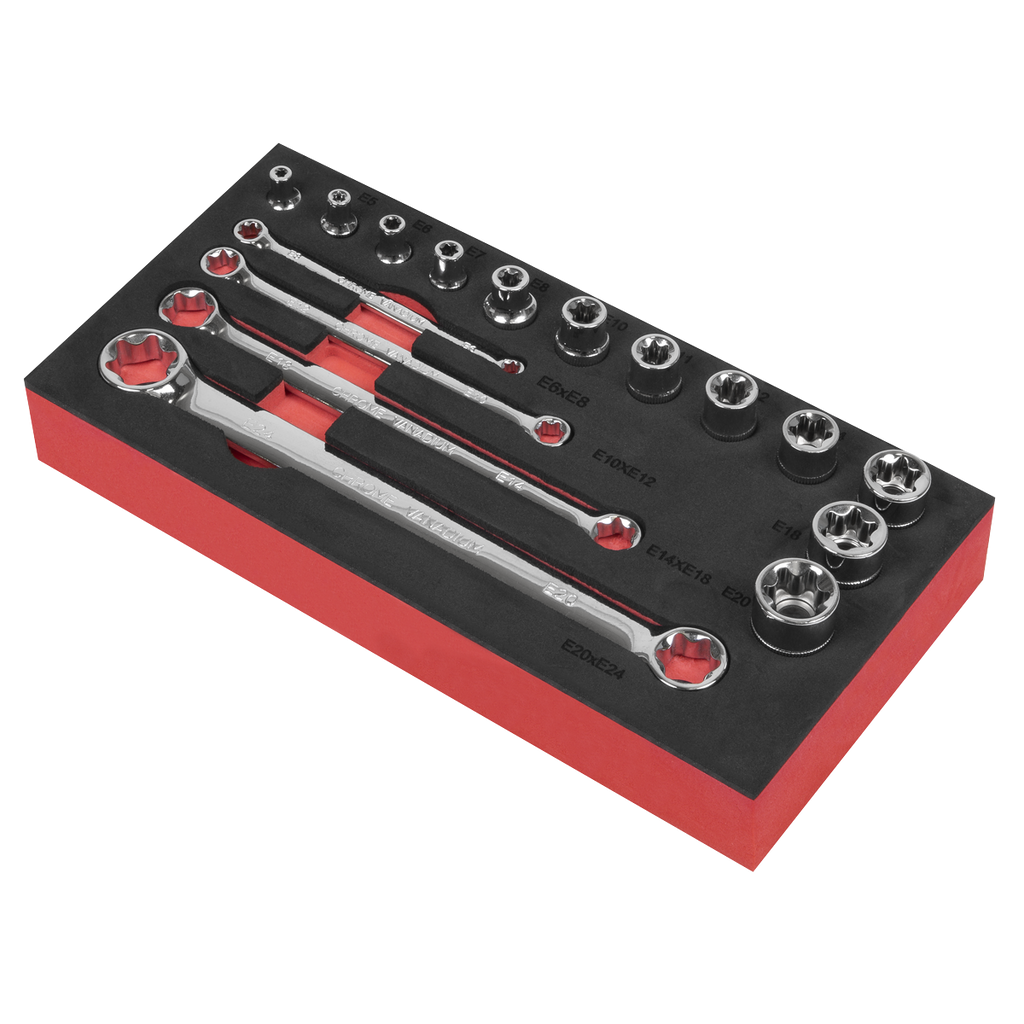 Premier TRX-Star* TRX-Star* Socket & Spanner Set 3/8"Sq Driv