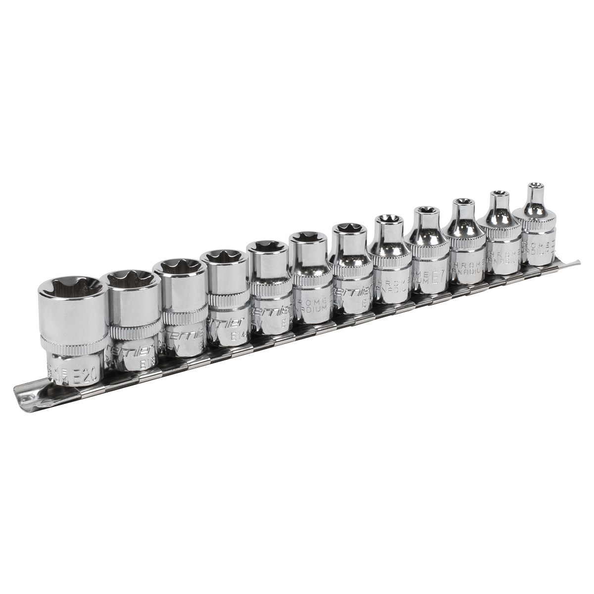 Premier TRX-Star* Socket Set 3/8"Sq Drive E4-E20 12pc