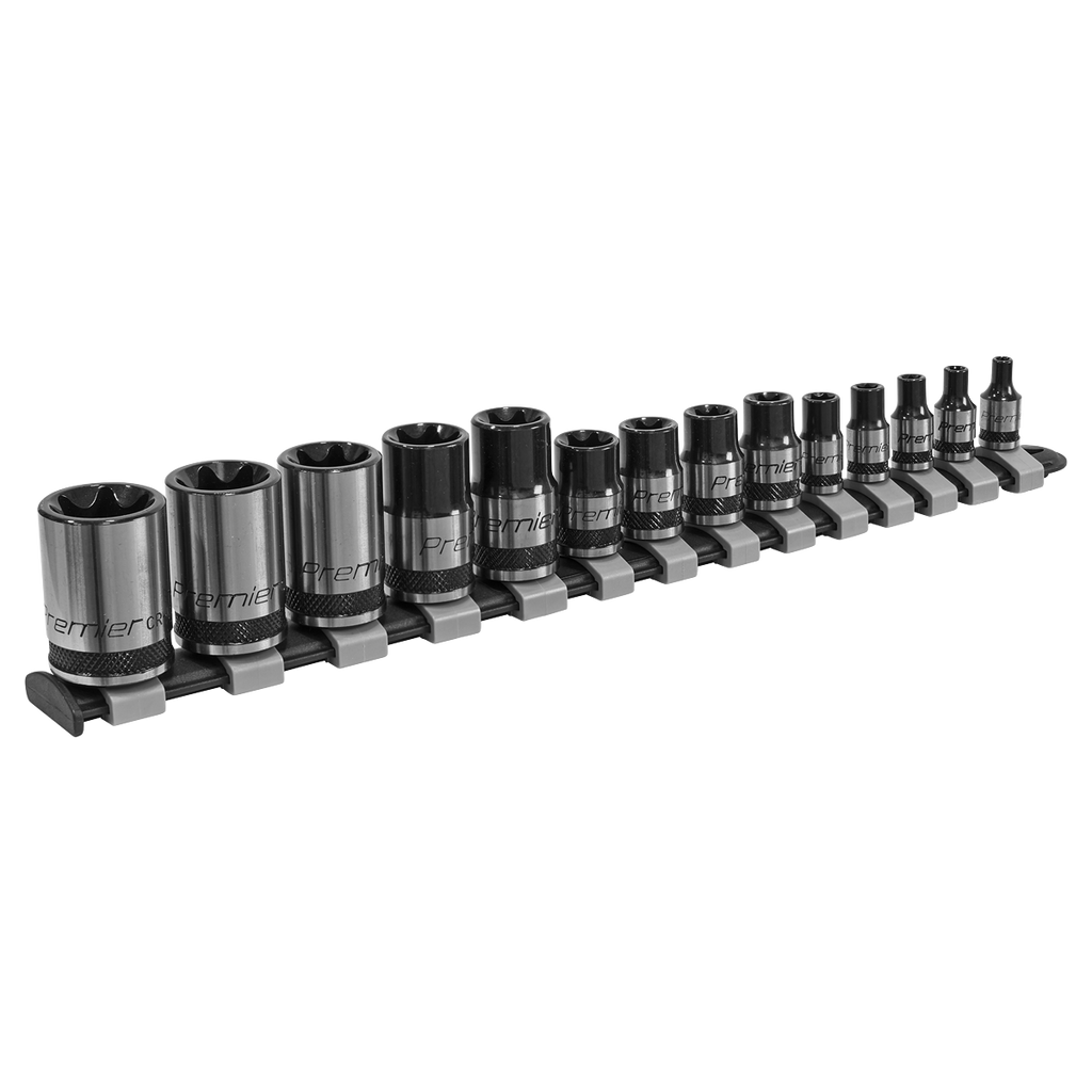 Premier Black TRX-Star* Socket Set 1/4", 3/8" & 1/2"Sq Drive