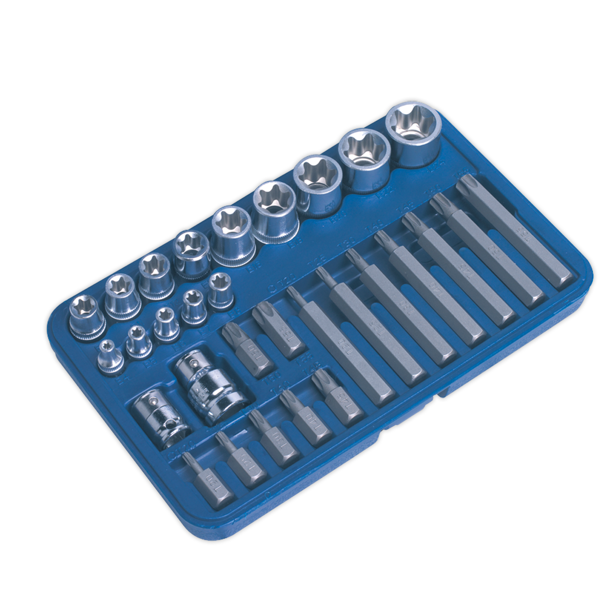Premier TRX-Star* Socket & Bit Set 1/4", 3/8" & 1/2"Sq Drive 30pc