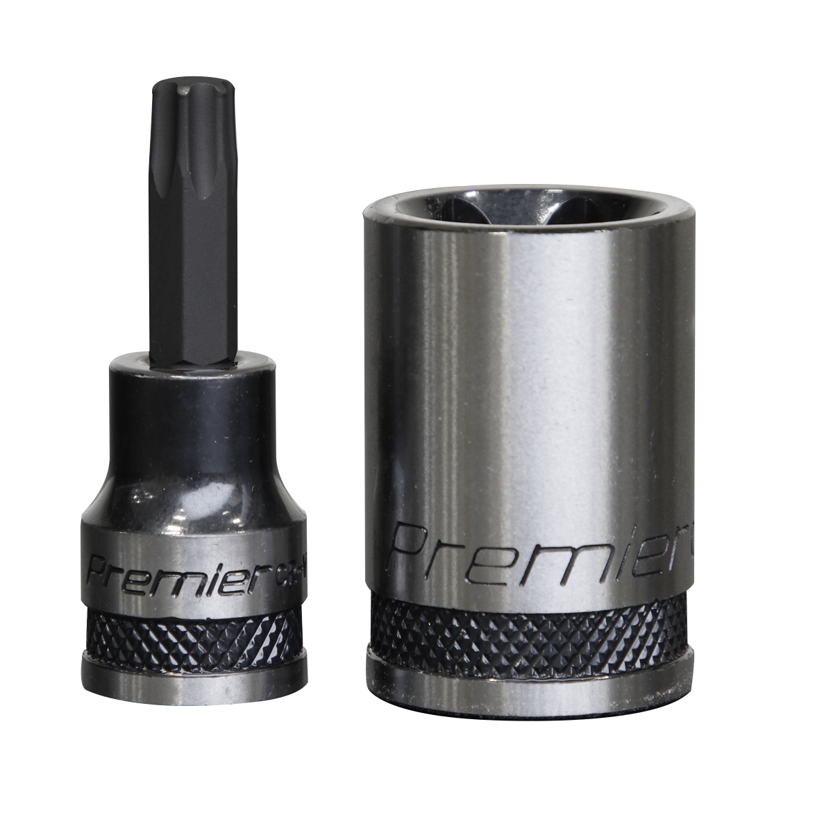 Premier Black TRX-Star* Socket & Security Socket Bit Set 1/4", 3/8" & 1/2"Sq Drive 38pc