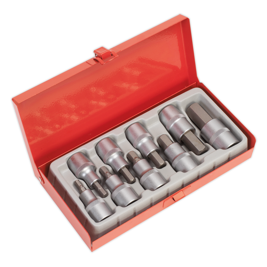 Premier Hex Socket Bit Set 1/2"Sq Drive 9pc