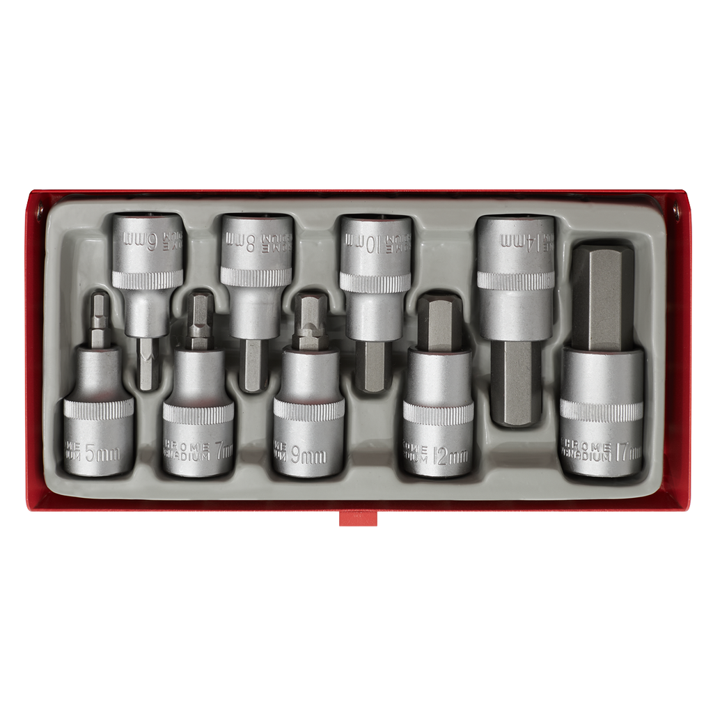 Premier Hex Socket Bit Set 1/2"Sq Drive 9pc