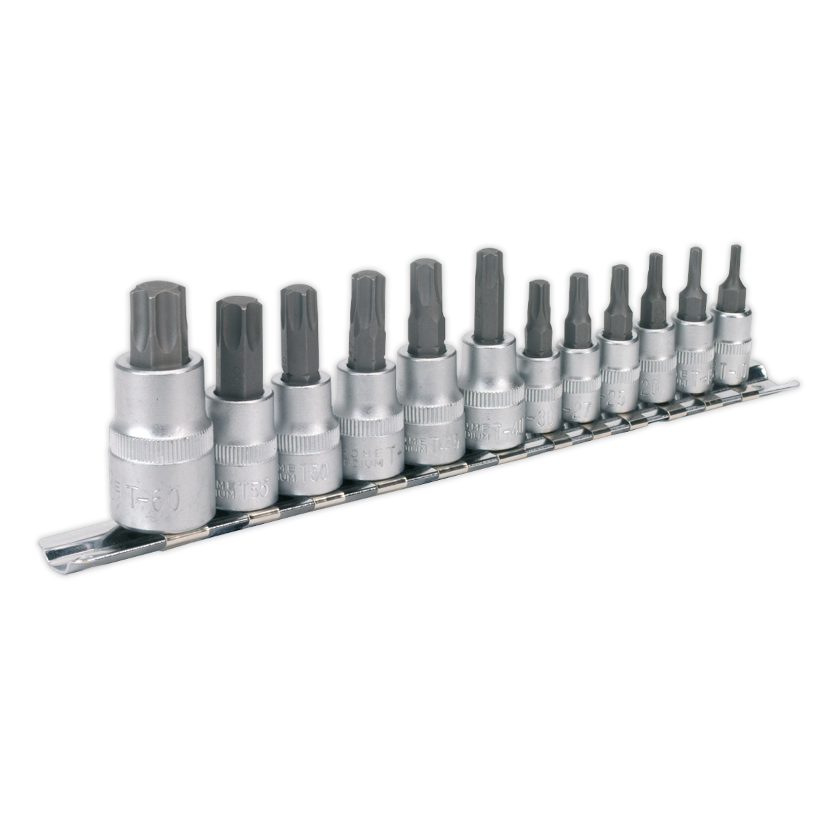 Premier TRX-Star* Socket Bit Set 1/4", 3/8" & 1/2"Sq Drive 12pc