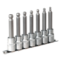 Premier Ball-End Hex Socket Bit Set 1/2"Sq Drive 7pc