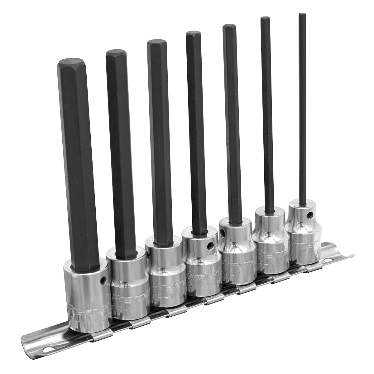 Premier Hex Socket Bit Set 3/8"Sq Drive 110mm 7pc