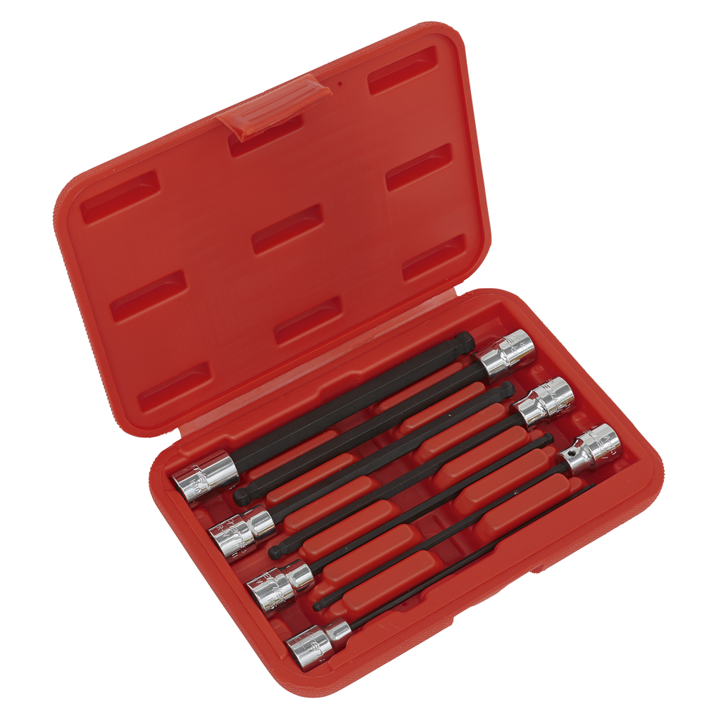 Premier Ball-End Hex Socket Bit Set 3/8"Sq Drive 7pc